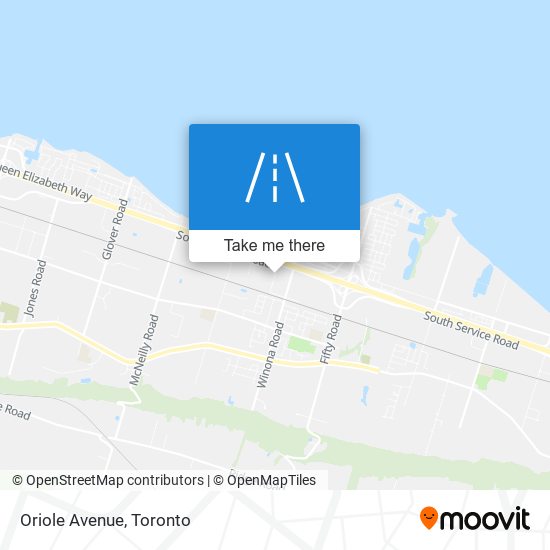 Oriole Avenue map