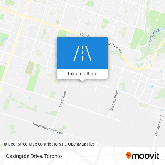 Ossington Drive map