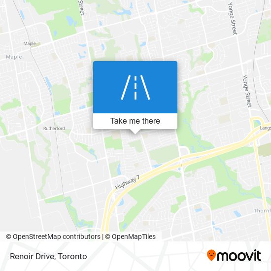 Renoir Drive map