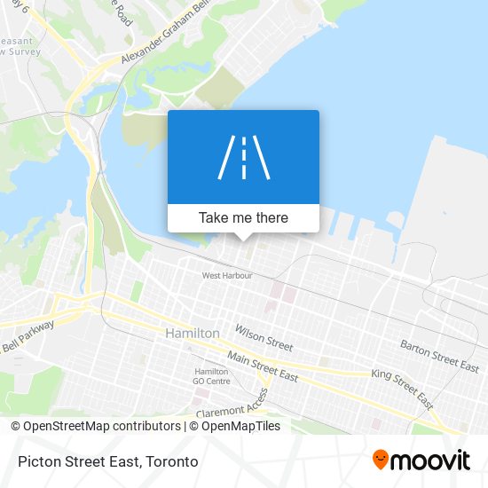 Picton Street East map