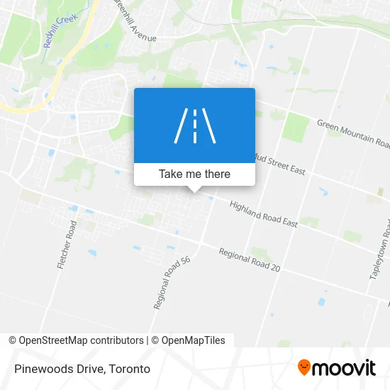 Pinewoods Drive map