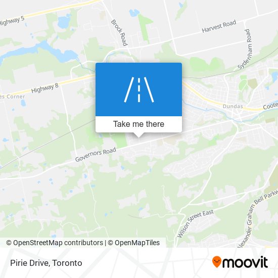 Pirie Drive map