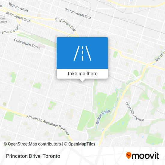 Princeton Drive map