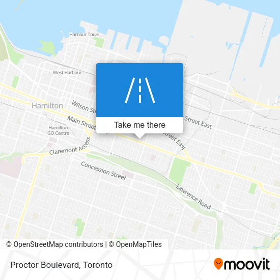 Proctor Boulevard map