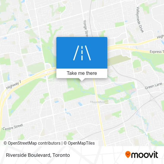 Riverside Boulevard map