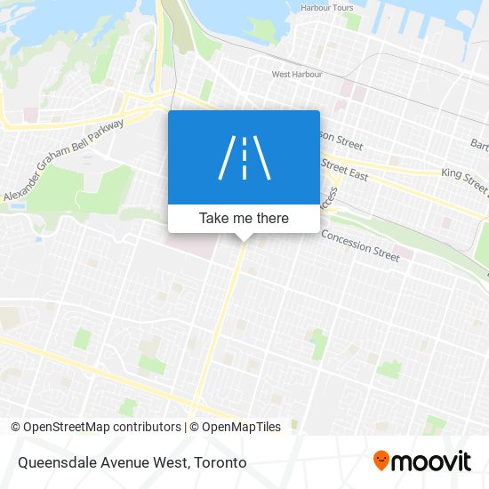 Queensdale Avenue West map