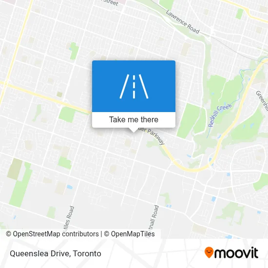 Queenslea Drive map