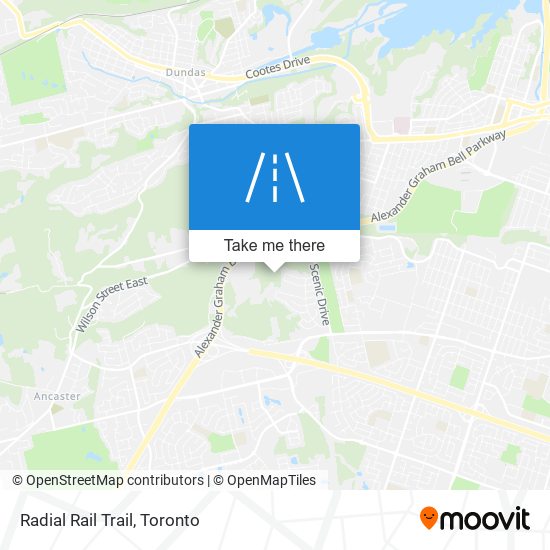 Radial Rail Trail map