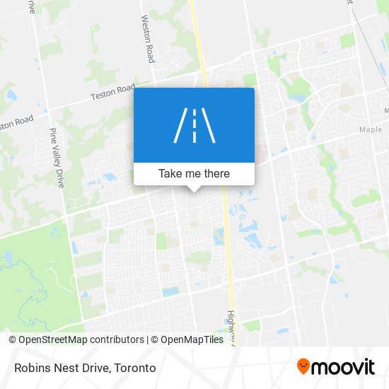 Robins Nest Drive map