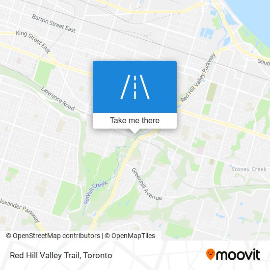 Red Hill Valley Trail map