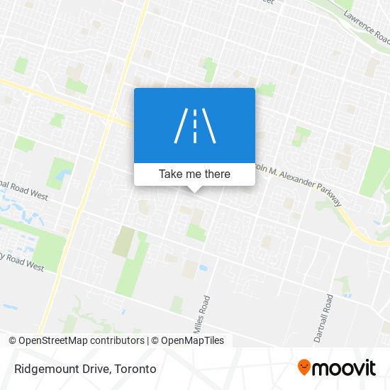 Ridgemount Drive map