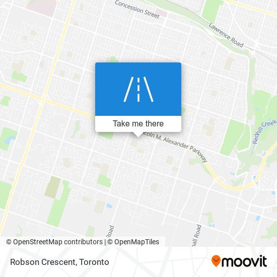 Robson Crescent map