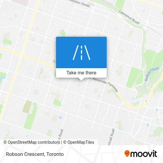 Robson Crescent map