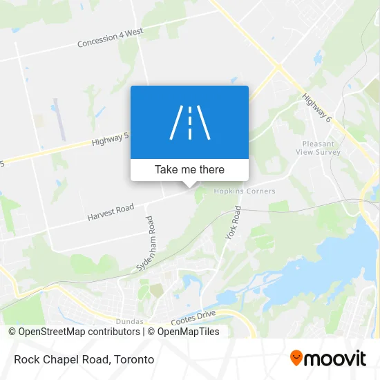 Rock Chapel Road map