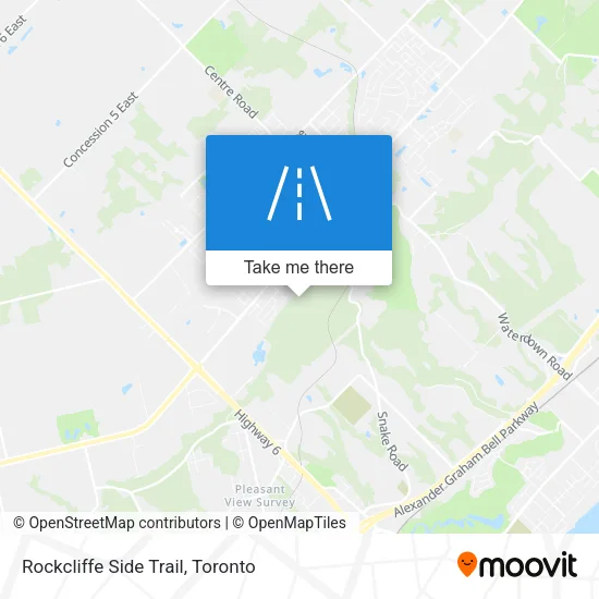Rockcliffe Side Trail map