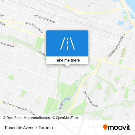 Rosedale Avenue map