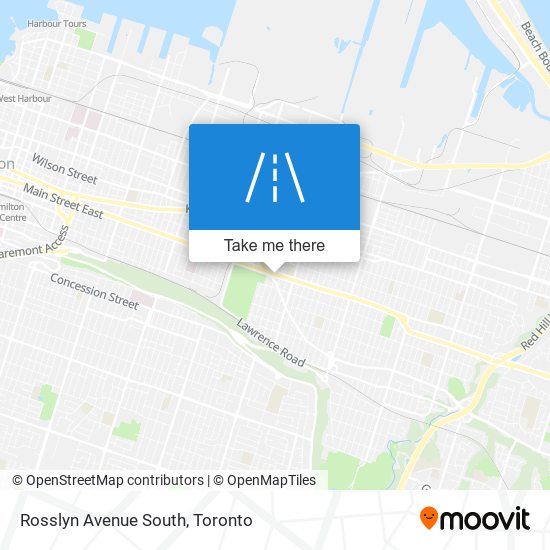 Rosslyn Avenue South map