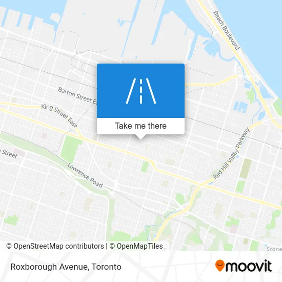 Roxborough Avenue map