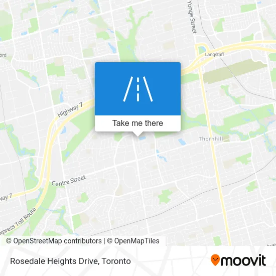 Rosedale Heights Drive map