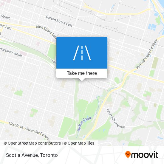 Scotia Avenue map