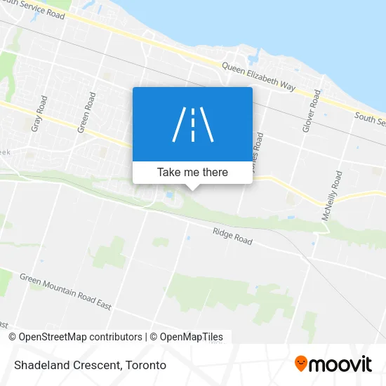 Shadeland Crescent map