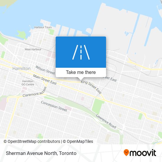 Sherman Avenue North map