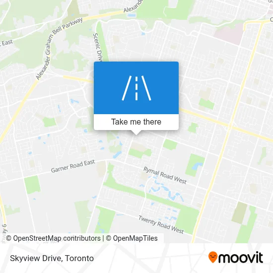 Skyview Drive map