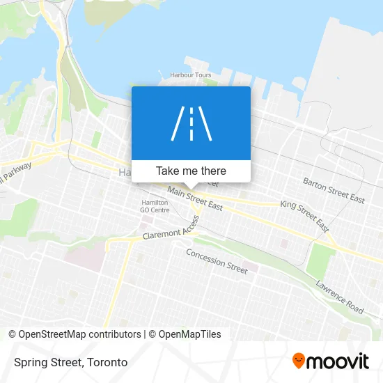 Spring Street map