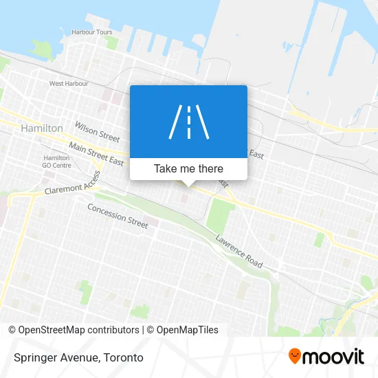 Springer Avenue map