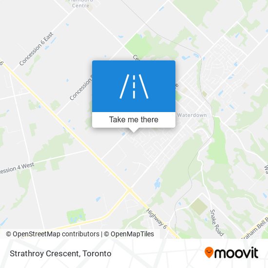 Strathroy Crescent map