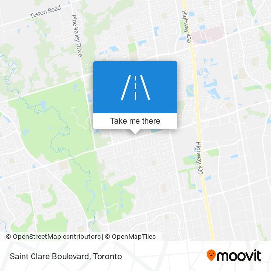 Saint Clare Boulevard map