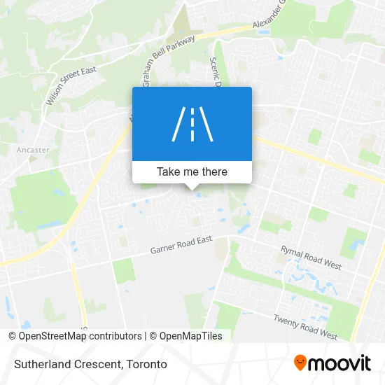 Sutherland Crescent map