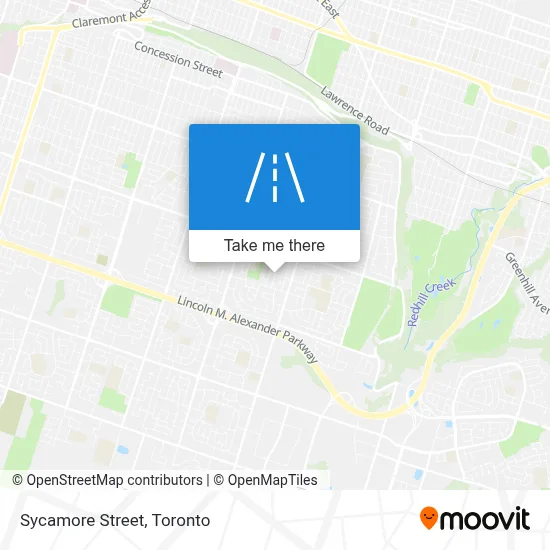 Sycamore Street map