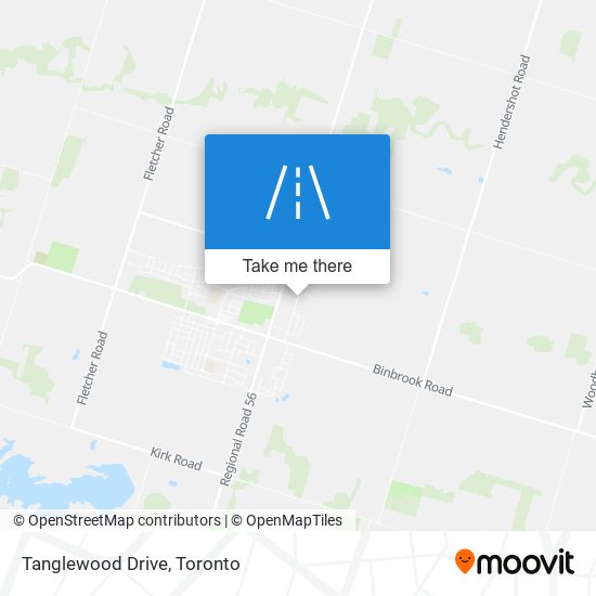 Tanglewood Drive map