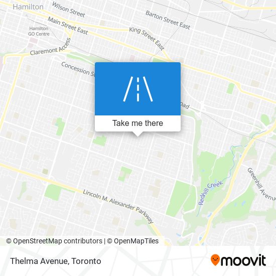 Thelma Avenue map