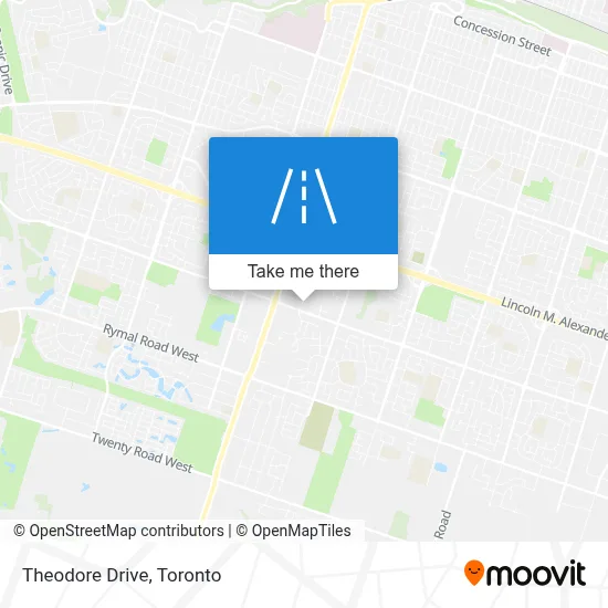 Theodore Drive map