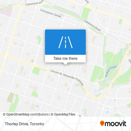 Thorley Drive map