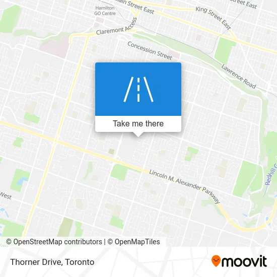 Thorner Drive map