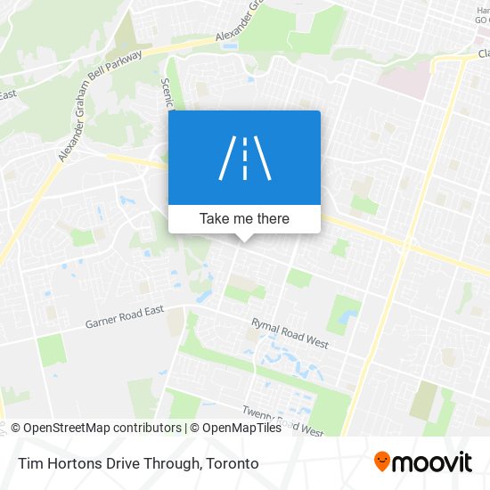 Tim Hortons Drive Through map