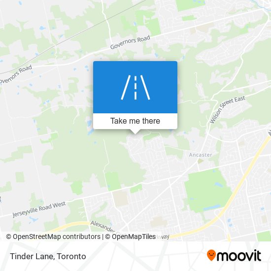 Tinder Lane map