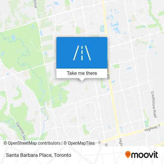 Santa Barbara Place map