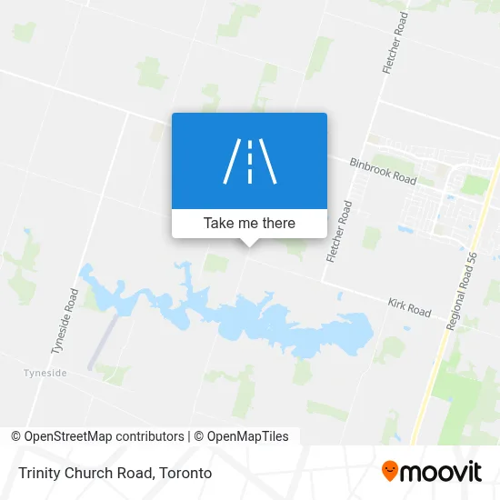 Trinity Church Road map