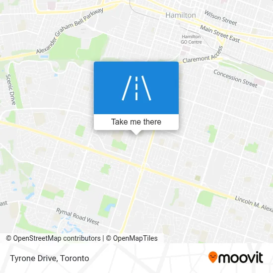 Tyrone Drive map