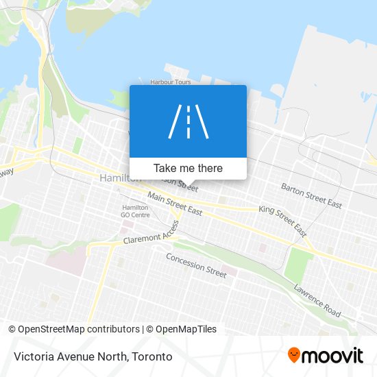 Victoria Avenue North map