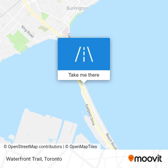Waterfront Trail map
