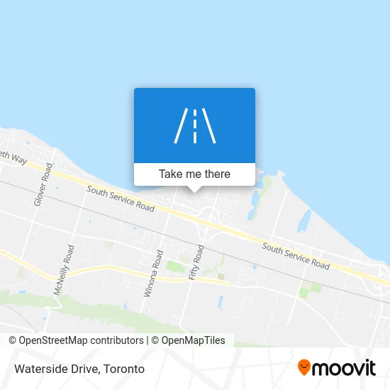 Waterside Drive map
