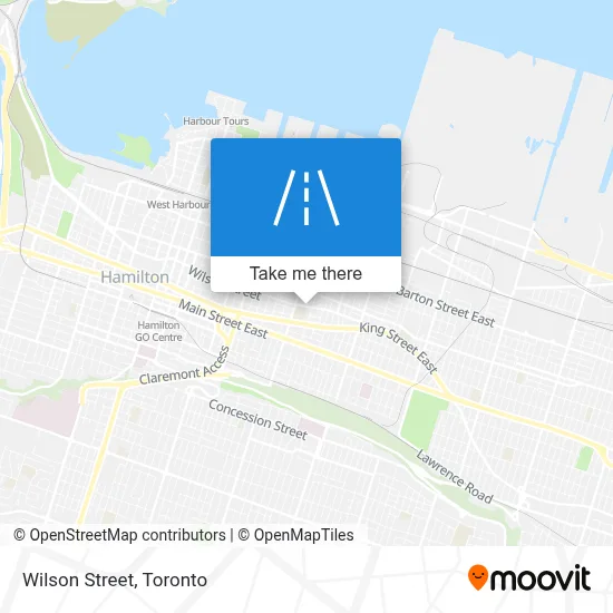 Wilson Street map