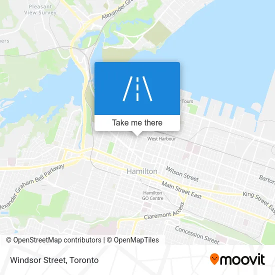 Windsor Street map