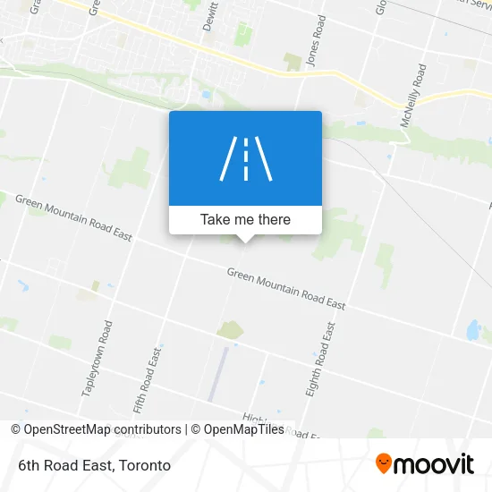 6th Road East map