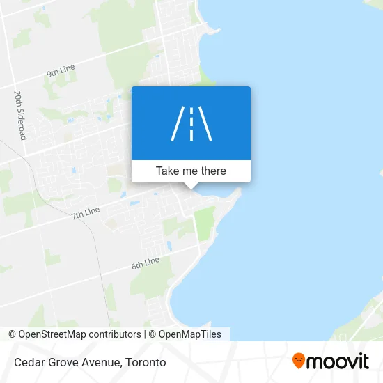 Cedar Grove Avenue map